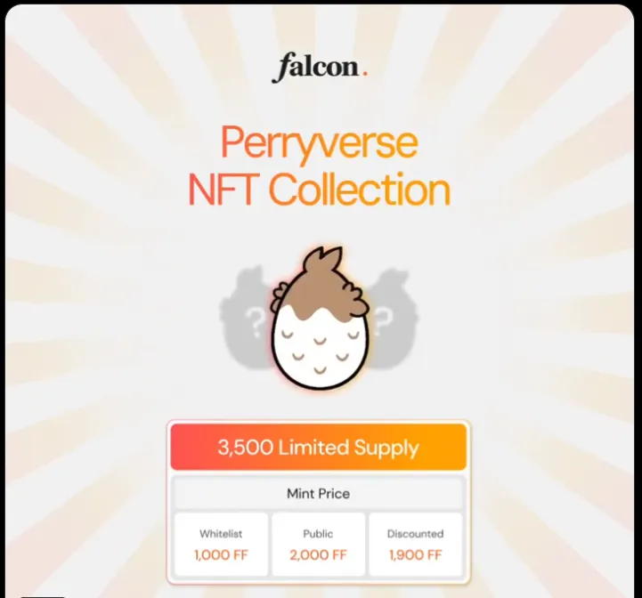 Falcon Finance выпускает NFT Perryverse для стейкеров $FF с бонусами.