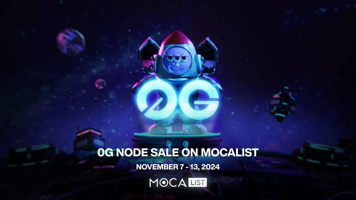 Сейл нод 0G AI Alignment стартует 7 ноября на MocaList.