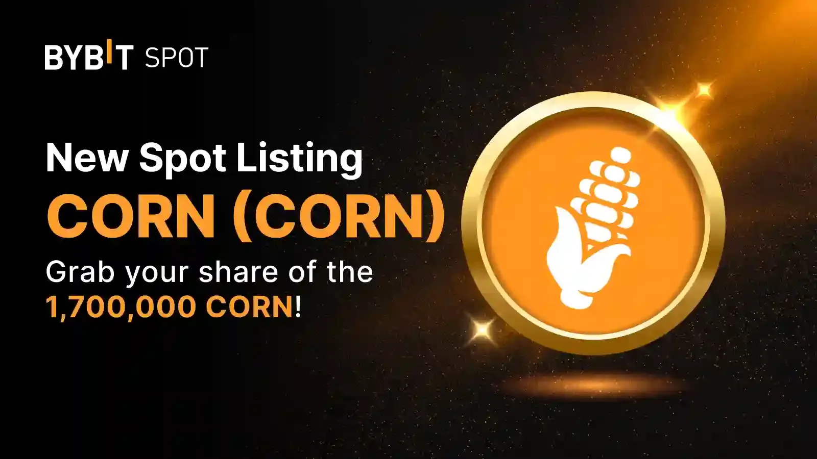 Bybit добавит токен CORN в листинг 28 марта в 13:00.