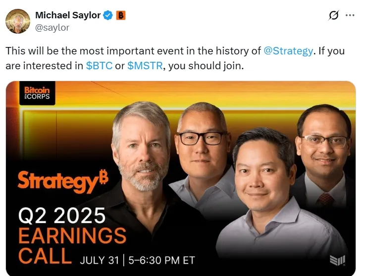 Отчет Strategy за Q2 — ключевое событие по версии Майкла Сейлора