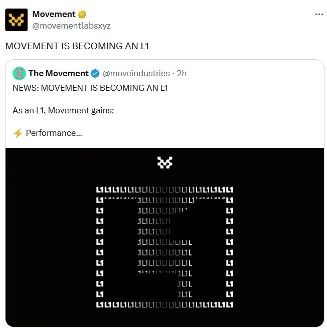 Movement Labs представили L1 блокчейн для DeFi, NFT и Web3.